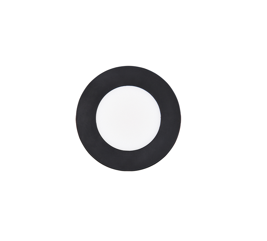 Plafón de baño exterior Trio Himal LED negro IP65 Ø8,5cm 635110102