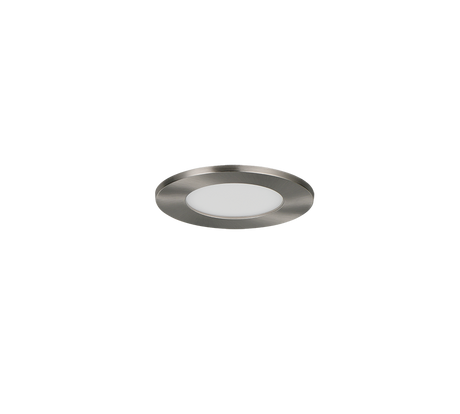 Plafón de baño exterior Trio Himal LED níquel mate IP65 Ø8,5cm 635110107