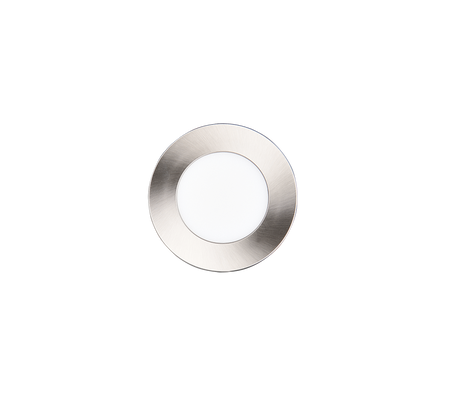 Plafón de baño exterior Trio Himal LED níquel mate IP65 Ø8,5cm 635110107