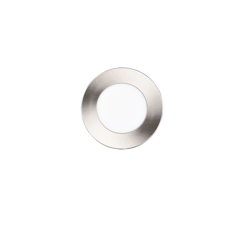 Plafón de baño exterior Trio Himal LED níquel mate IP65 Ø8,5cm 635110107