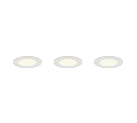 Plafón de baño exterior Trio Himal LED blanco IP65 Ø8,5cm 635110301