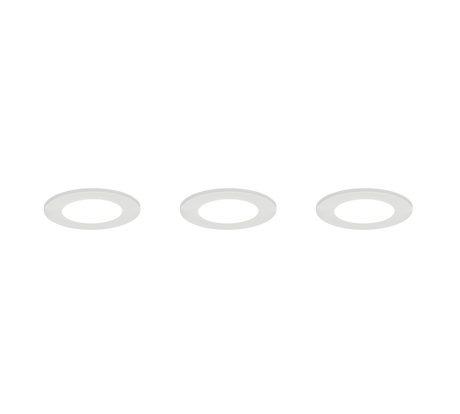 Plafón de baño exterior Trio Himal LED blanco IP65 Ø8,5cm 635110301