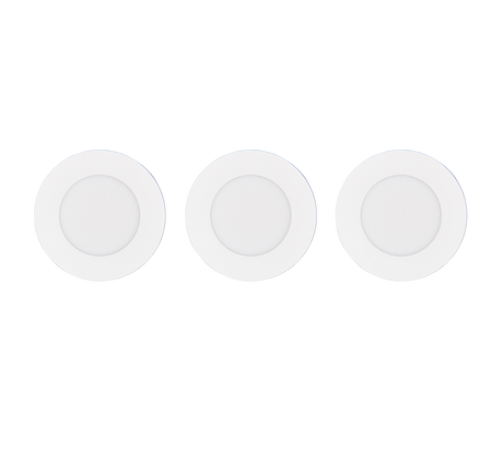 Plafón de baño exterior Trio Himal LED blanco IP65 Ø8,5cm 635110301