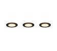 Plafón de baño exterior Trio Himal LED negro IP65 Ø8,5cm 635110302