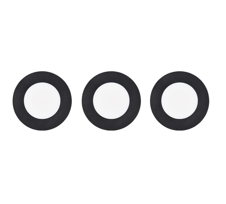 Plafón de baño exterior Trio Himal LED negro IP65 Ø8,5cm 635110302