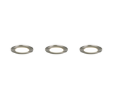 Plafón de baño exterior Trio Himal LED níquel mate IP65 Ø8,5cm 635110307