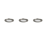 Plafón de baño exterior Trio Himal LED níquel mate IP65 Ø8,5cm 635110307