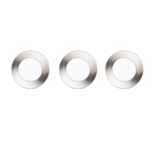 Plafón de baño exterior Trio Himal LED níquel mate IP65 Ø8,5cm 635110307