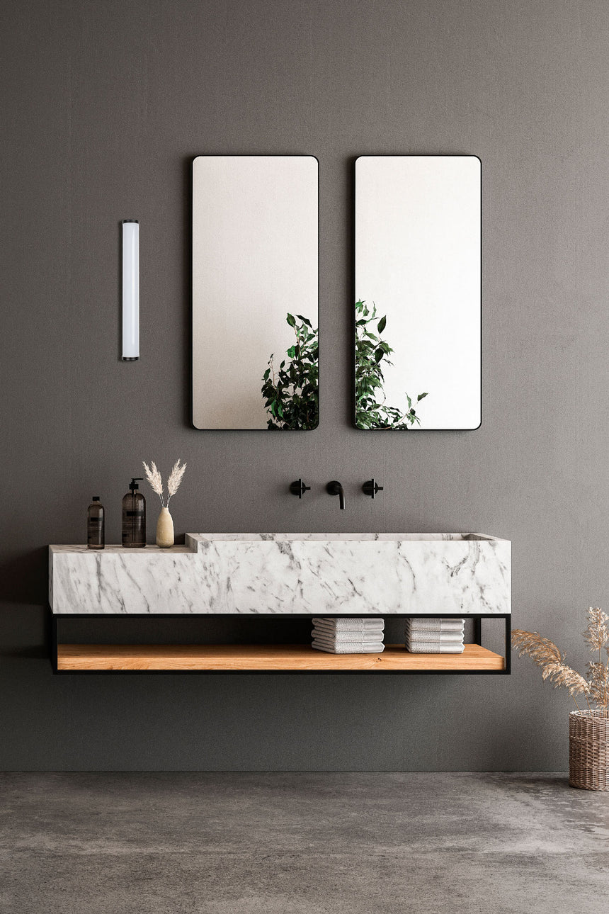 Lámpara de pared aplique Faro Tide LED negro mate 3000K IP44 63520