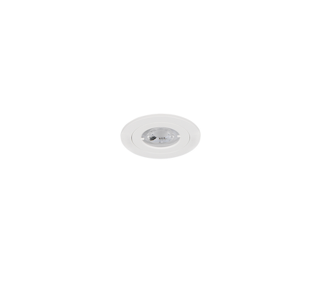 Plafón de techo exterior Trio Lamont LED blanco mate 3000K IP65 Ø8,2cm 635310131