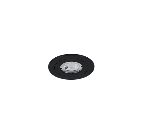 Plafón de techo exterior Trio Lamont LED negro mate 3000K IP65 Ø8,2cm 635310132