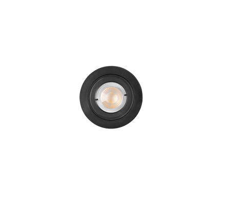 Plafón de techo exterior Trio Lamont LED negro mate 3000K IP65 Ø8,2cm 635310132