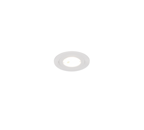 Plafón de techo exterior Trio Lamont LED blanco mate 4000K IP65 Ø8,2cm 635314131