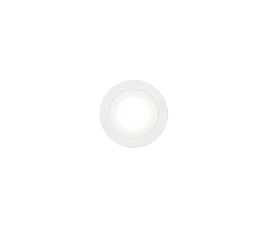Plafón de techo exterior Trio Lamont LED blanco mate 4000K IP65 Ø8,2cm 635314131