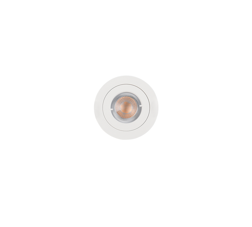Plafón de techo exterior Trio Lamont LED blanco mate 4000K IP65 Ø8,2cm 635314131