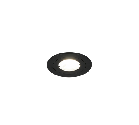 Plafón de techo exterior Trio Lamont LED negro mate 4000K IP65 Ø8,2cm 635314132