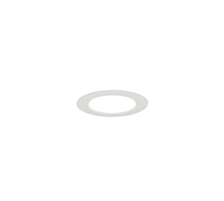 Plafón de baño Trio Virunga LED blanco mate IP44 Ø11cm 635410131