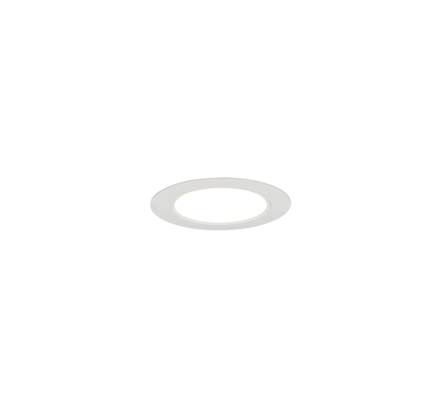Plafón de baño Trio Virunga LED blanco mate IP44 Ø11cm 635410131