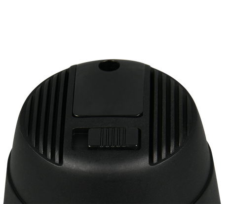 Plafón de baño Trio Virunga LED negro mate IP44 Ø11cm 635410132
