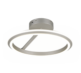 Plafón de techo Trio Amador LED níquel mate Ø45cm 635510107