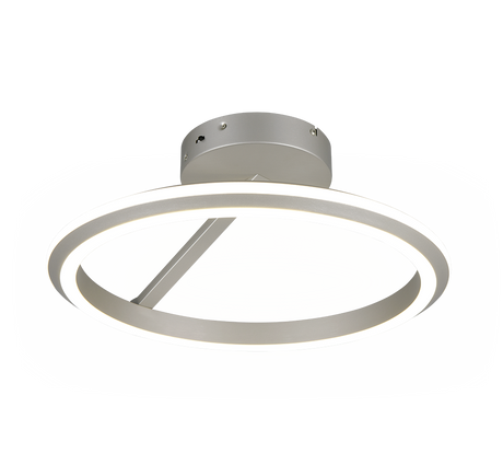 Plafón de techo Trio Amador LED níquel mate Ø45cm 635510107