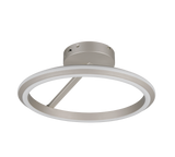 Plafón de techo Trio Amador LED níquel mate Ø45cm 635510107