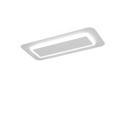 Plafón de techo Trio Riva LED blanco mate CCT 40cm 636714131