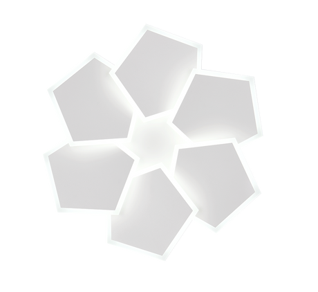 Plafón de techo Trio Zaya LED blanco mate CCT Ø50,5cm 636810631