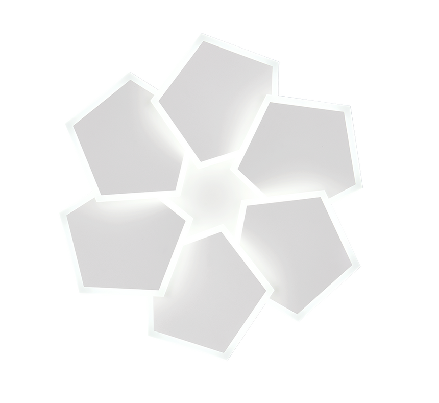 Plafón de techo Trio Zaya LED blanco mate CCT Ø50,5cm 636810631