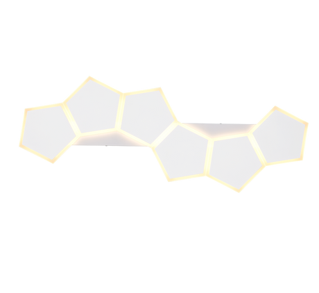 Plafón de techo Trio Zaya grande LED blanco mate CCT 99cm 636819631