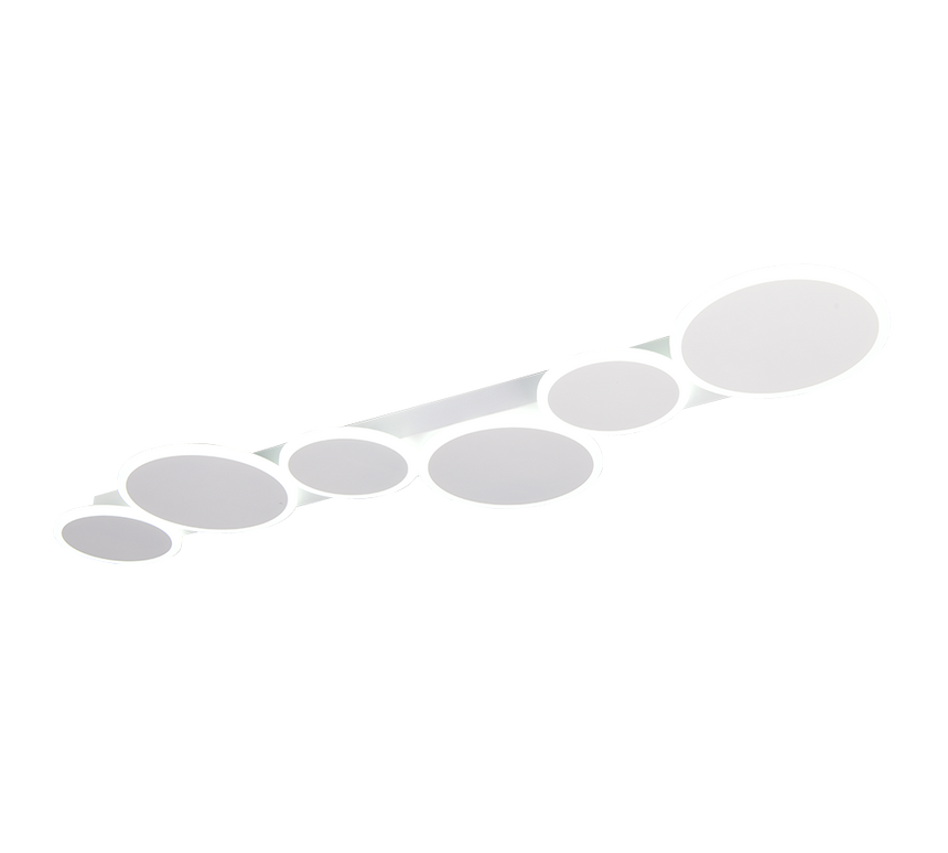 Plafón de techo Trio Ovela grande LED blanco mate CCT 100cm 636910631