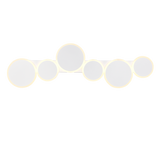 Plafón de techo Trio Ovela grande LED blanco mate CCT 100cm 636910631