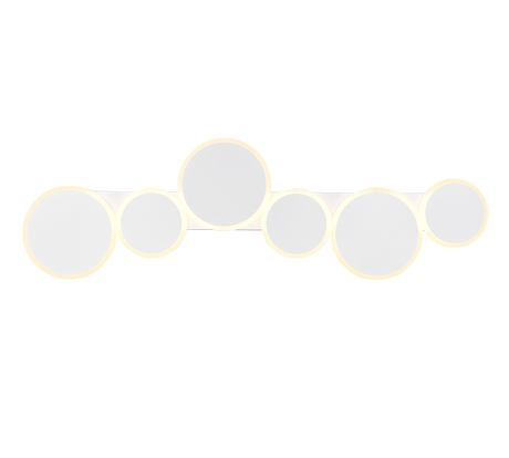 Plafón de techo Trio Ovela grande LED blanco mate CCT 100cm 636910631