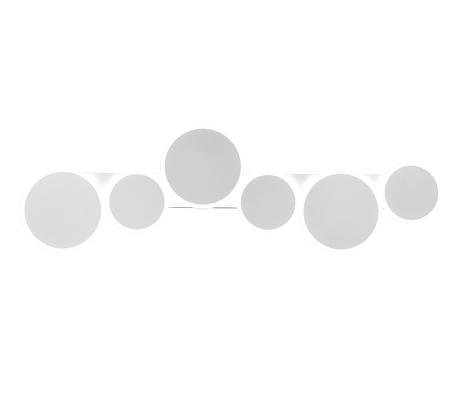 Plafón de techo Trio Ovela grande LED blanco mate CCT 100cm 636910631