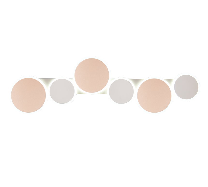 Plafón de techo Trio Ovela grande LED marrón café CCT 100cm 636910665