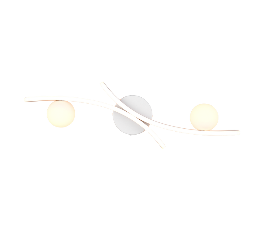 Plafón de techo Trio Napoli LED blanco mate 70cm 637910231