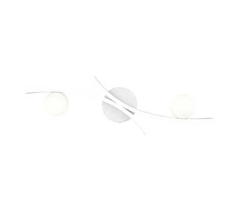 Plafón de techo Trio Napoli LED blanco mate 70cm 637910231