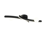 Plafón de techo Trio Napoli LED negro mate 70cm 637910232