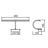 Mantra Paracuru Aplique LED  gris oscuro 6380