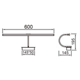 Mantra Paracuru Aplique LED  dorado, cobrizo 6383