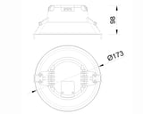 Mantra Medano Empotrable LED  blanco 6398