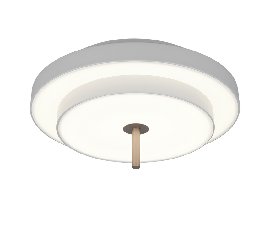 Plafón de techo Trio Keaton LED gris cálido Ø40cm 640210176