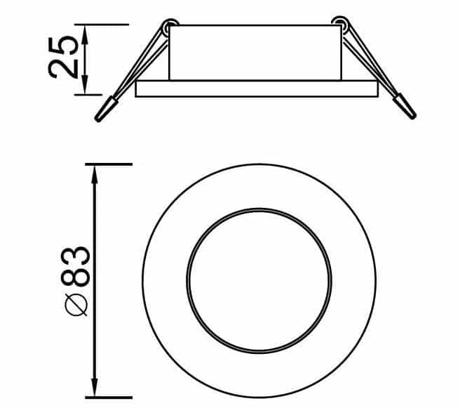 Mantra Atlantis Empotrable  IP54 blanco 6405