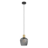EGLO COLGANTE EMPOLI NEGRO-ORO 1L EGLO901036