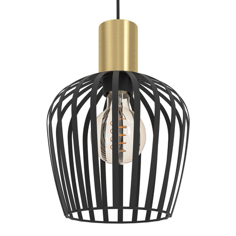 EGLO COLGANTE EMPOLI NEGRO-ORO 1L EGLO901036