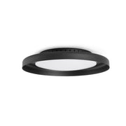 Lámpara de pared aplique Faro Dolme LED negro mate 3000K Ø40cm 64096
