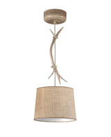 Mantra Sabina Lámpara de techo colgante  pequeño madera, beige, marrón 6410