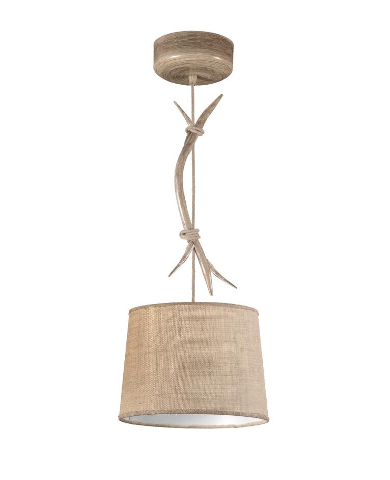 Mantra Sabina Lámpara de techo colgante  pequeño madera, beige, marrón 6410