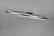Plafón de techo Trio Blaze grande LED brushed aluminium 107,5cm 641210305