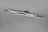 Plafón de techo Trio Blaze grande LED brushed aluminium 107,5cm 641210305